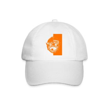 Kambodscha Krieger Khmer Schwert Flagge I Geschenk - Baseballkappe - Weiß/Weiß - Vorne