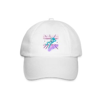 Cyber Space - Baseballkappe - Weiß/Weiß - Vorne