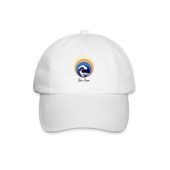 Sea Love - Baseballkappe - Weiß/Weiß - Vorne