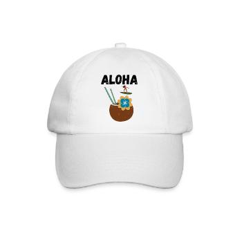 ALOHA COCONUT - Baseballkappe - Weiß/Weiß - Vorne