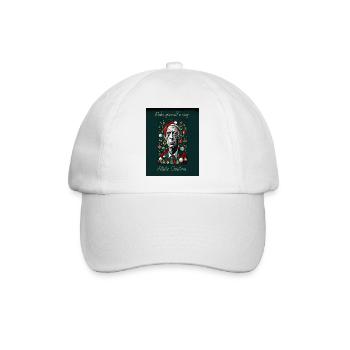 Machen Sie sich ein sehr künstlerisches Weihnachtsfest - Baseballkappe - Weiß/Weiß - Vorne