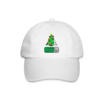 Weihnachtsbaum wird geladen - Baseballkappe - Weiß/Weiß - Vorne