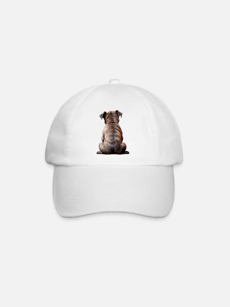 Staffordshire Bullterrier - Baseballkappe - Weiß/Weiß