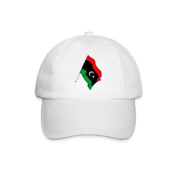 Flagge Libyen - Baseballkappe - Weiß/Weiß - Vorne