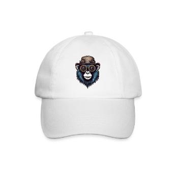 Gibbon - Baseballkappe - Weiß/Weiß - Vorne