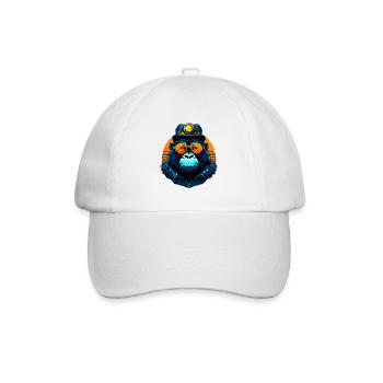 Gorilla - Baseballkappe - Weiß/Weiß - Vorne