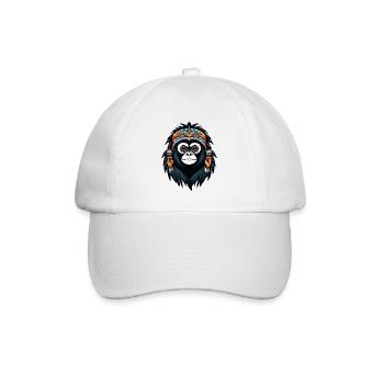 Gibbon - Baseballkappe - Weiß/Weiß - Vorne