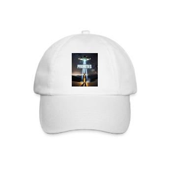 alien entführung bier wortspiel ich will beerlieve - Baseballkappe - Weiß/Weiß - Vorne
