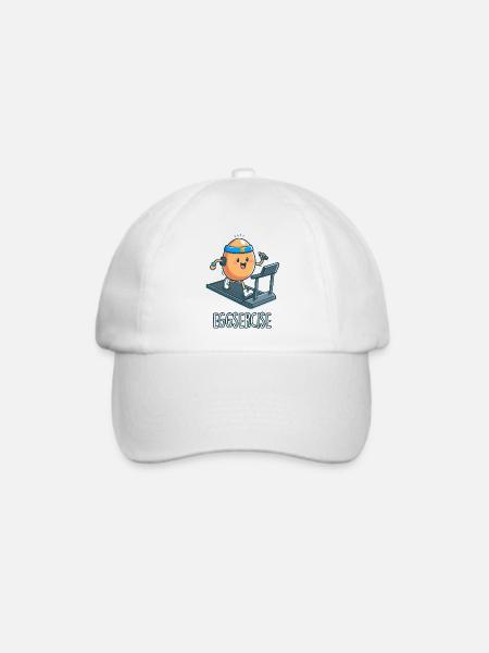 Eier - Baseballkappe - Weiß/Weiß