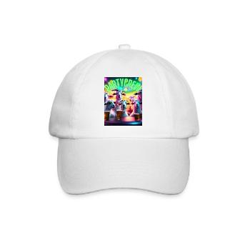 Partycrew - Baseballkappe - Weiß/Weiß - Vorne