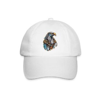 Ägypten / Pharao / Mumien / Hieroglyphen / Sphinx - Baseballkappe - Weiß/Weiß - Vorne