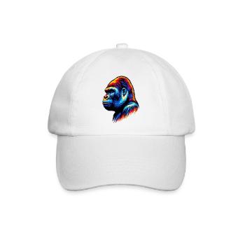 Gorilla - Baseballkappe - Weiß/Weiß - Vorne