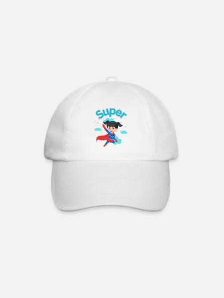 Super - Baseballkappe - Weiß/Weiß