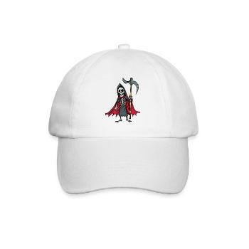 Sensemann - Der Tod persönlich - Baseballkappe - Weiß/Weiß - Vorne