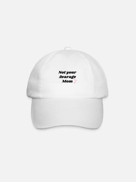 Not Your Average Mom - Baseballkappe - Weiß/Weiß