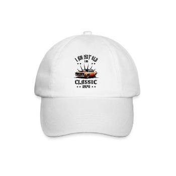 Ich bin nicht alt, ich bin Klassisch - Baseballkappe - Weiß/Weiß - Vorne
