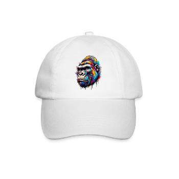 Gorilla - Baseballkappe - Weiß/Weiß - Vorne