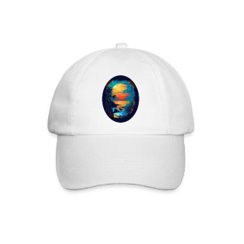 Karibik Flair - Baseballkappe - Weiß/Weiß - Vorne