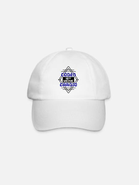 Softwareentwickler Developer Cooler Spruch Coden - Baseballkappe - Weiß/Weiß
