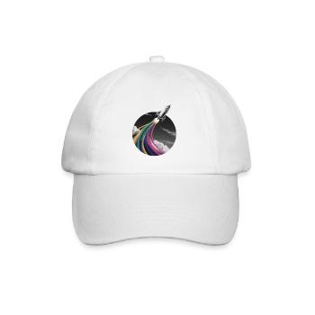 Bunte Sprüh Rakete - Baseballkappe - Weiß/Weiß - Vorne