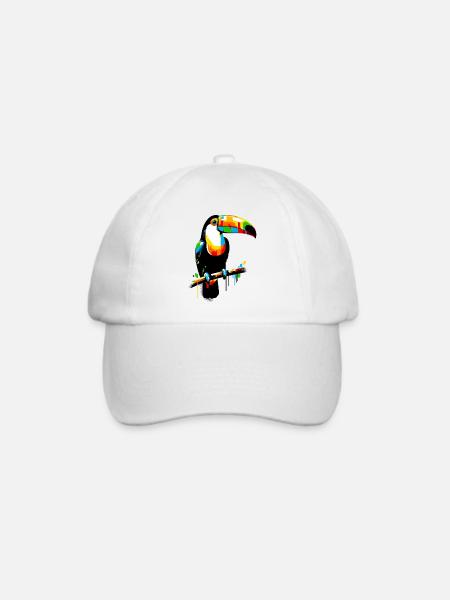 Tukan - Baseballkappe - Weiß/Weiß