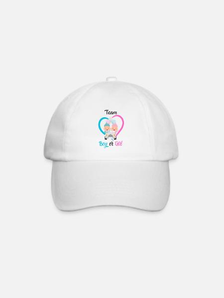 Gender Reveal - Baseballkappe - Weiß/Weiß