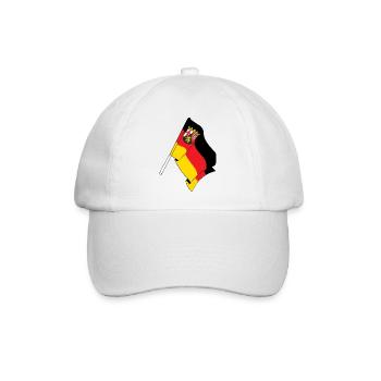 Flagge Rheinland-Pfalz - Baseballkappe - Weiß/Weiß - Vorne