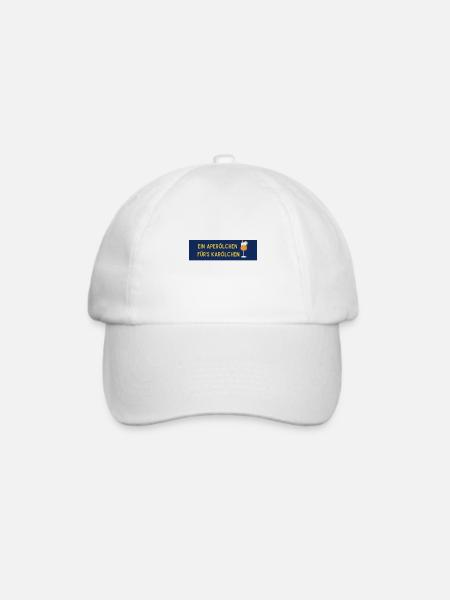 Aperölchen für's Karölchen - Baseballkappe - Weiß/Weiß