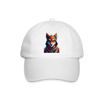Fuchs gekleidet - Baseballkappe - Weiß/Weiß - Vorne