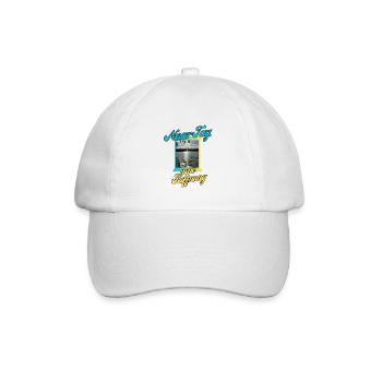 Neuer Tag neue Hoffnung - Baseballkappe - Weiß/Weiß - Vorne