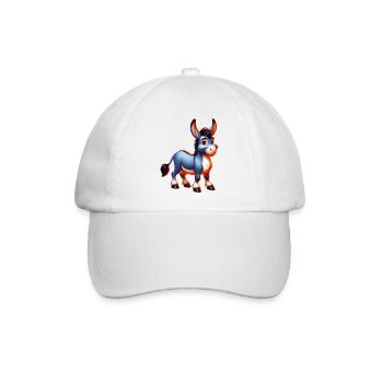 Esel-Maultier - Baseballkappe - Weiß/Weiß - Vorne