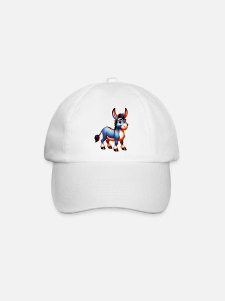 Esel-Maultier - Baseballkappe - Weiß/Weiß