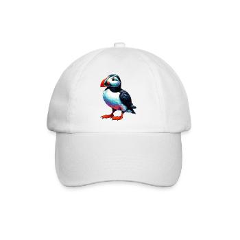 Papageitaucher - Baseballkappe - Weiß/Weiß - Vorne