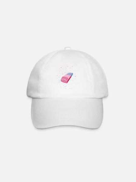 Eraser | Radiergummi - Baseballkappe - Weiß/Weiß