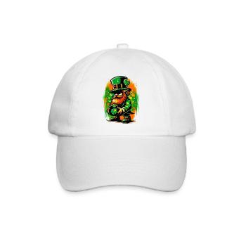 Leprechaun Irland - Baseballkappe - Weiß/Weiß - Vorne
