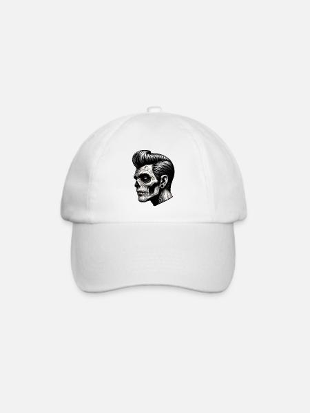 Rockabilly Zombie Vibes - Baseballkappe - Weiß/Weiß