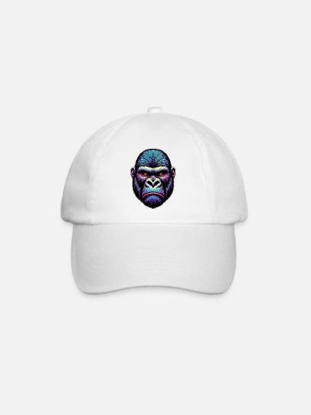 Gorilla - Baseballkappe - Weiß/Weiß