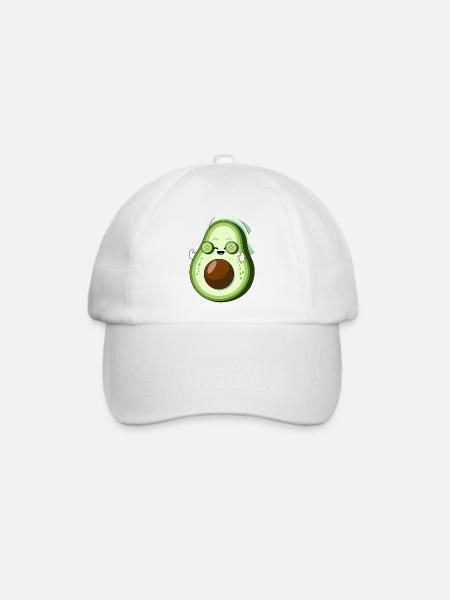 Avocado Spa Tag Mit Gurkenscheiben - Baseballkappe - Weiß/Weiß