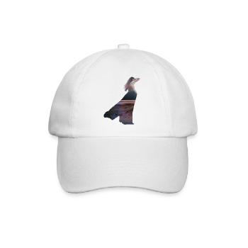 Frau mit Kleid - Baseballkappe - Weiß/Weiß - Vorne