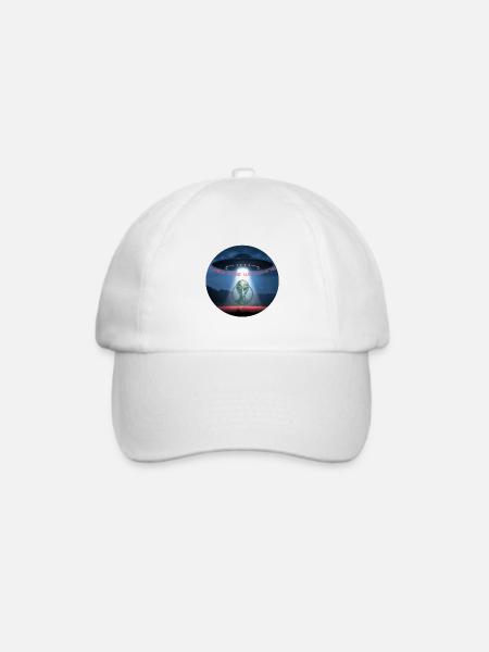 UFO Sie schauen zu. - Baseballkappe - Weiß/Weiß