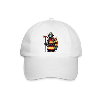 Firefighter - Baseballkappe - Weiß/Weiß - Vorne