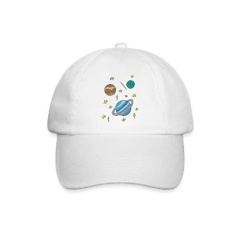 galaxy - Baseballkappe - Weiß/Weiß - Vorne