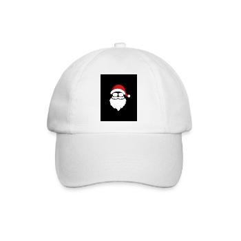 Stylischer Weihnachtsmann - Baseballkappe - Weiß/Weiß - Vorne