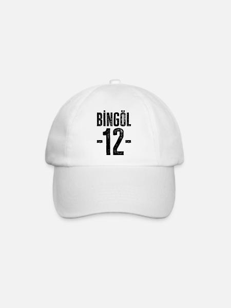 Bingöl 12 – Stolz auf Vielfalt und Kultur - Baseballkappe - Weiß/Weiß