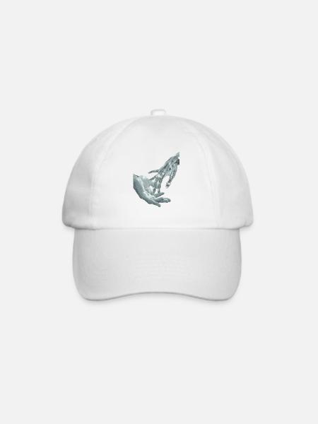 Hände - Baseballkappe - Weiß/Weiß