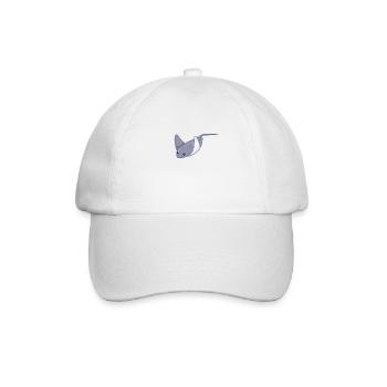 Elegante Stachelrochen - Baseballkappe - Weiß/Weiß - Vorne