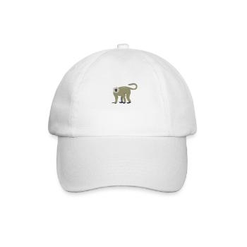 Eleganter Langur - Baseballkappe - Weiß/Weiß - Vorne