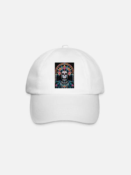 LA CATRINA DELUXE - Baseballkappe - Weiß/Weiß