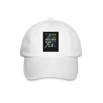 Design ohne Titel 1 - Baseballkappe - Weiß/Weiß - Vorne