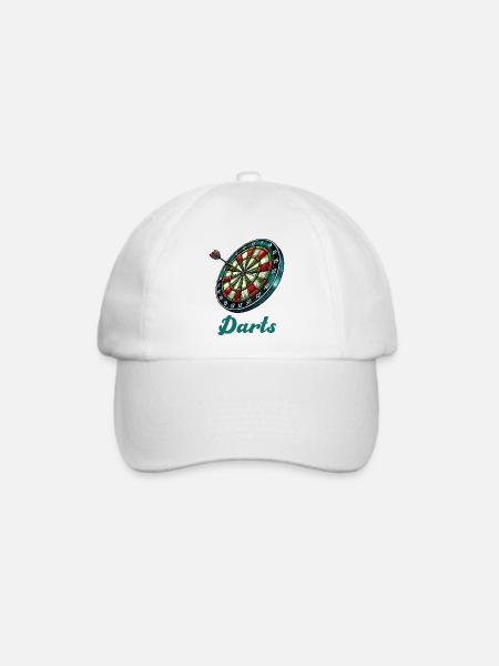 dartscheibe darts - Baseballkappe - Weiß/Weiß